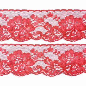 Renda de Nylon Rigida 6,4cm 12120 Aquarela Rolo com 50 Metros