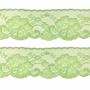 Renda de Nylon Rigida 6,4cm 12120 Aquarela Rolo com 50 Metros