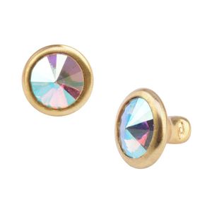 Rebite com Strass RV E08 9mm Lulitex Pacote com 12un