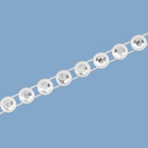 Corrente de Strass Acrilico Pedra de 4mm Rolo com 10 Metros