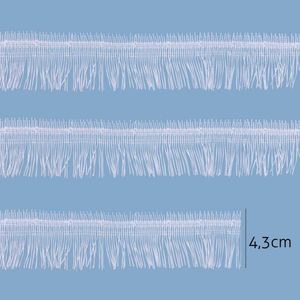 Renda Guipir Lulitex 4,3cm RGPEK61729 Branco Peca com 14,6 Metros
