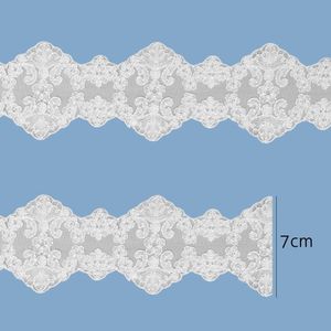 Bordado com Tule Lulitex 7cm RGPEK93915 Peca com 14,6 Metros
