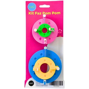 Kit Faz Pompom Luli com 4 Pares