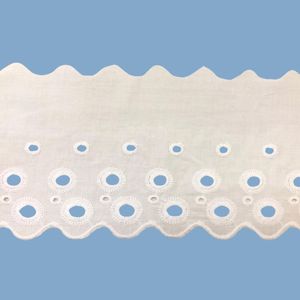 Bordado de Algodao 10cm 190848 Lulitex Peca com 13,7 Metros
