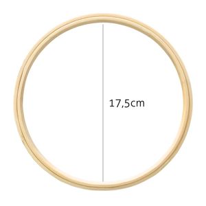 Bastidor de Madeira para Bordado Luli 17,5cm