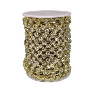 Corrente de Strass SS28 Pedra de 6mm Rolo com 10 Metros