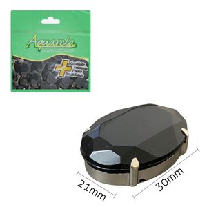 Chaton para Costura com Garra BJS Oval 21x30mm Aquarela pacote com 50un