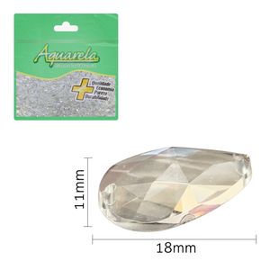 Chaton para Costura Gota 2FD 11x18mm Aquarela pacote com 500un