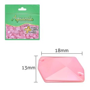Chaton para Costura Glossy 2IS 13x18mm Aquarela Pacote com 100un