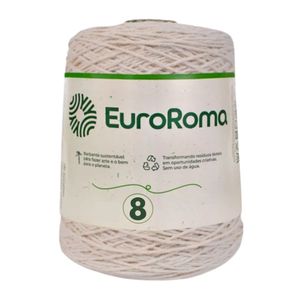 Barbante EuroRoma 4/8 Cru Rolo com 457 Metros