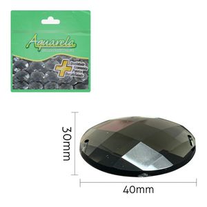 Chaton para Costura Oval 2FE 30x40mm Aquarela pacote com 50un