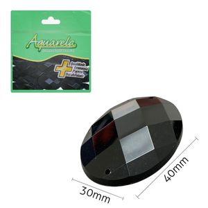 Chaton para Costura Oval 2FECZ 30x40mm Aquarela pacote com 25un