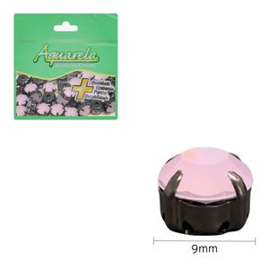 Chaton para Costura Redondo com Garra BD Opal 9mm Aquarela Pacote com 50un