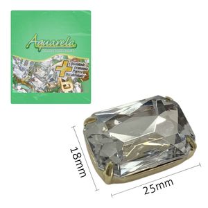 Chaton com Garra Retangular 18x25mm Aquarela pacote com 50un