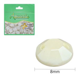 Chaton para Costura Redondo 2RS 8mm P09 Aquarela pacote com 100un