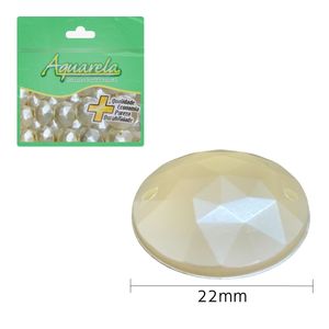 Chaton para Costura Redondo 2RS 22mm Aquarela pacote com 50un