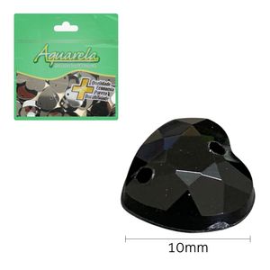 Chaton para Costura Coracao 2HS 10mm Aquarela pacote com 100un