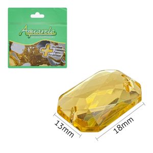 Chaton para Costura Retangular 2O 13x18mm Aquarela pacote com 500un