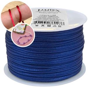 Cordao de Cetim Lulitex 1mm Rolo com 50 Metros