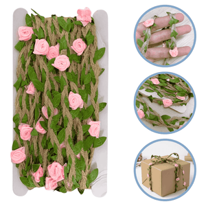 Galao Floral com Rosa Luli Rolo com 5 Metros