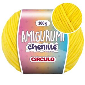 Fio Amigurumi Chenille Circulo Rolo com 110 Metros