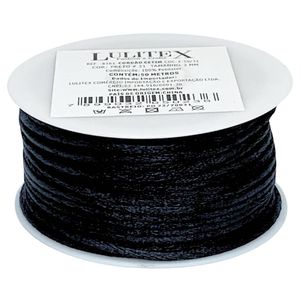 Cordao de Cetim Lulitex 2mm Rolo com 50 Metros